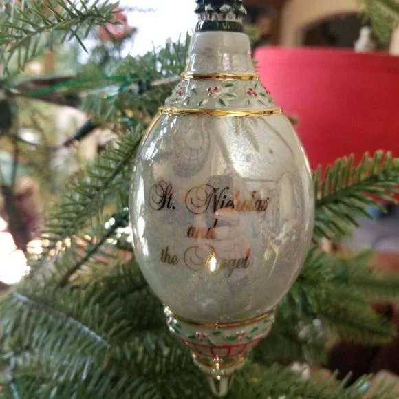 2000 Bradford Exchange Santa Millennial Porcelain Santa Ornament Collection #1 - Picture 7 of 13